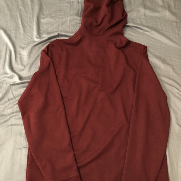Banana Republic Maroon Hoodie Mens M Half Zip NWOT - Picture 4 of 8